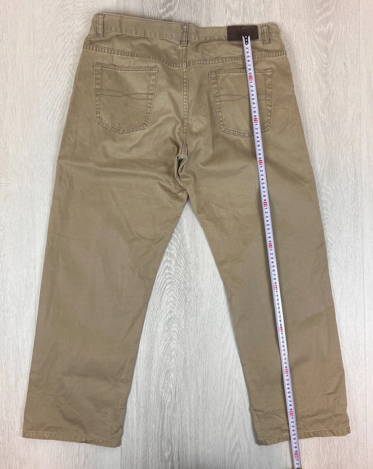 Gazman Mens Brown Regular Fit Chinos Size 36