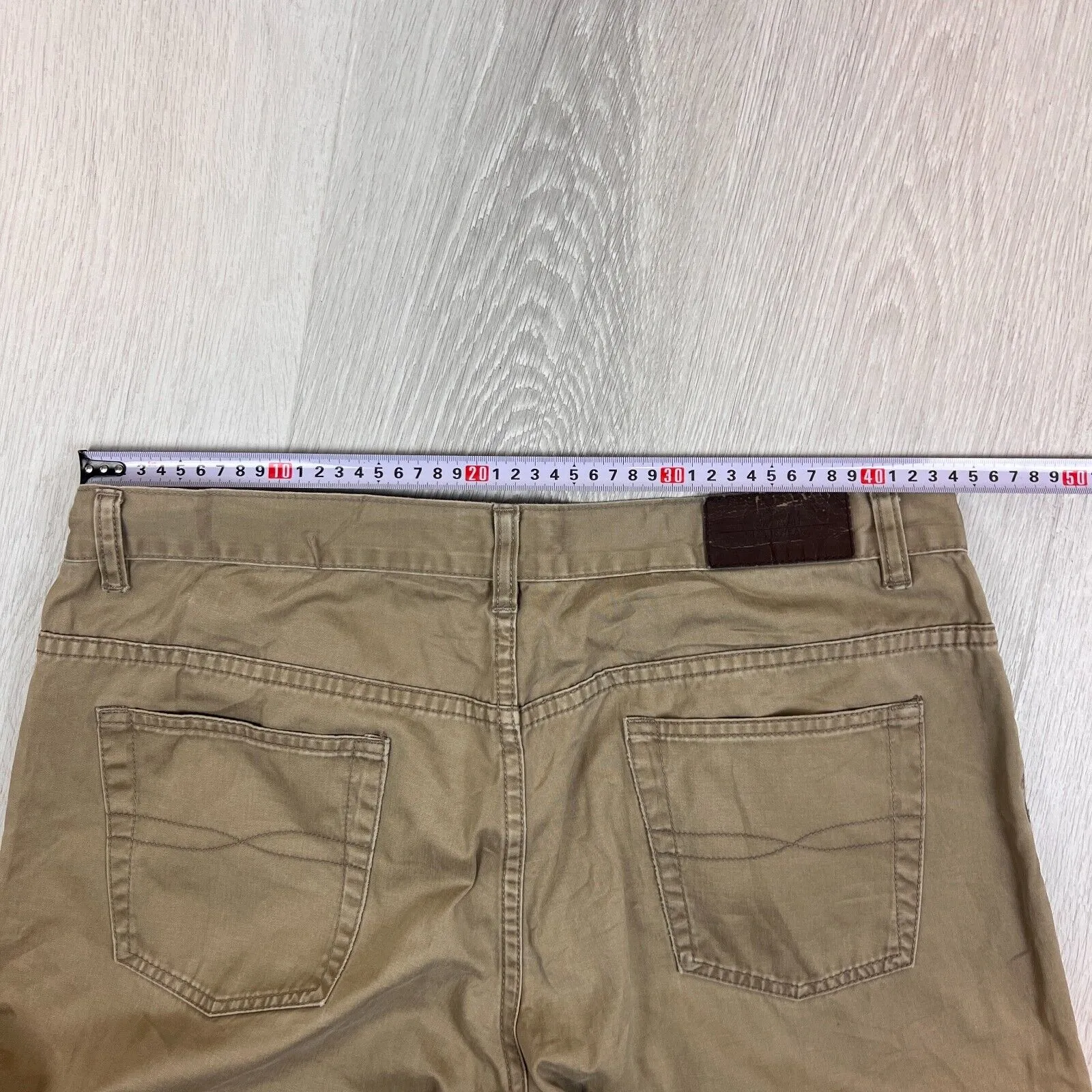 Gazman Mens Brown Regular Fit Chinos Size 36