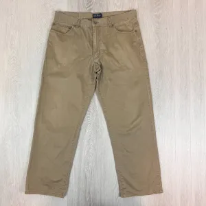 Gazman Mens Brown Regular Fit Chinos Size 36