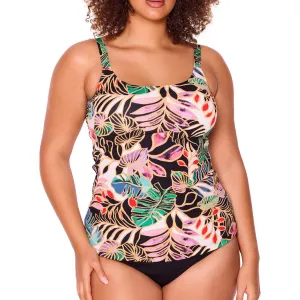 Genevieve Scoop Neck Tankini Tropicana