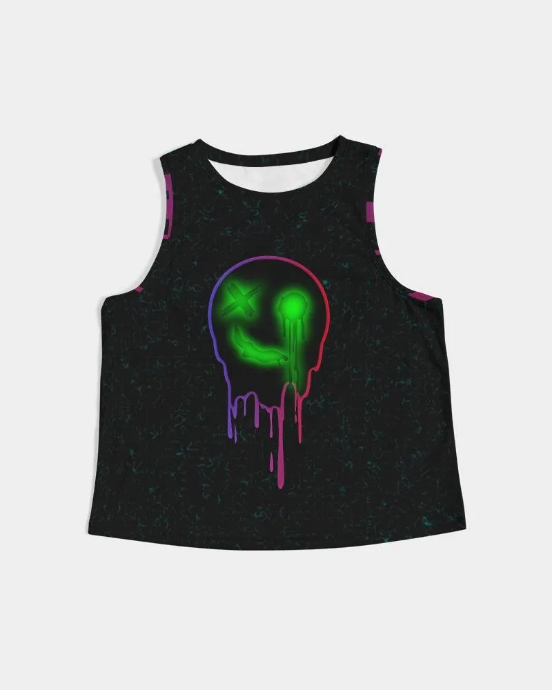 Ghost Glitch Women's Cropped Tank