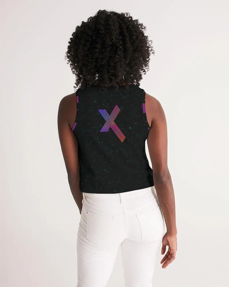 Ghost Glitch Women's Cropped Tank