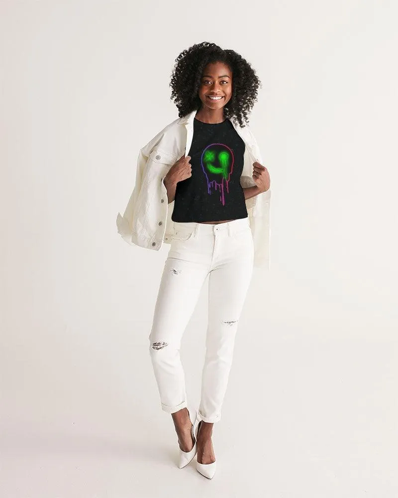 Ghost Glitch Women's Cropped Tank