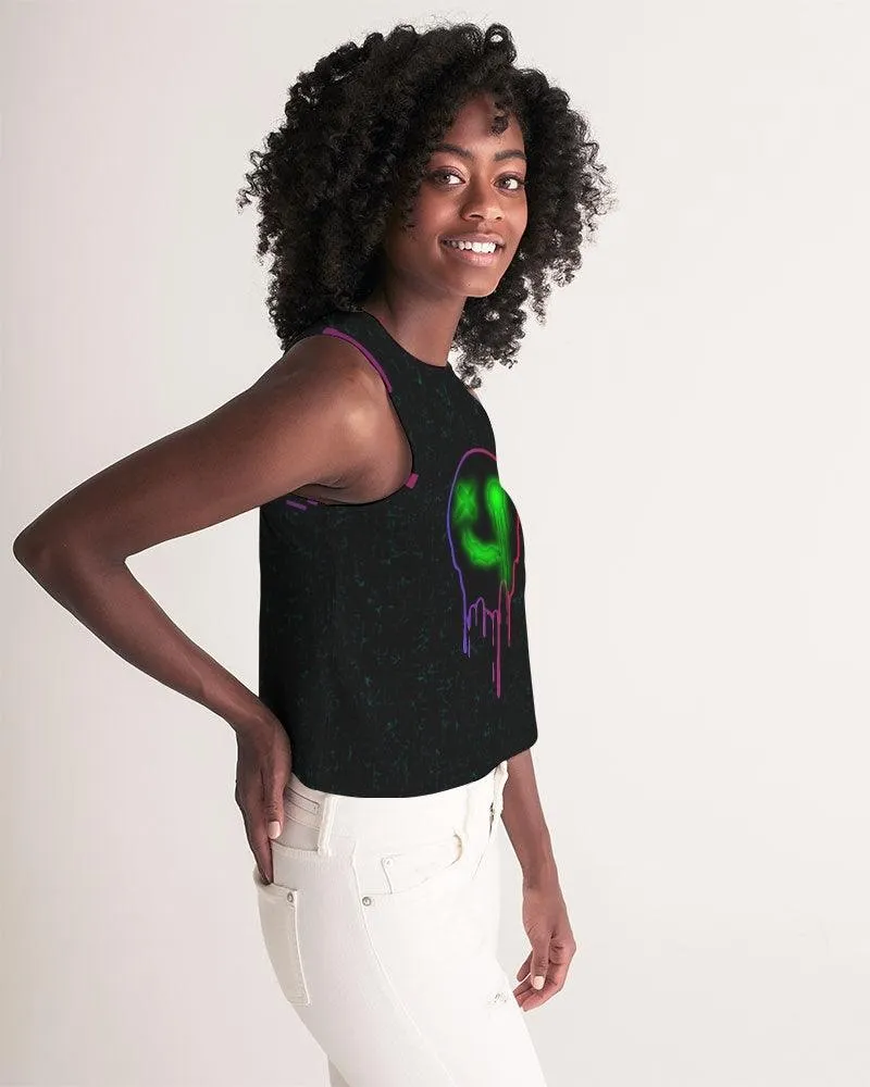 Ghost Glitch Women's Cropped Tank