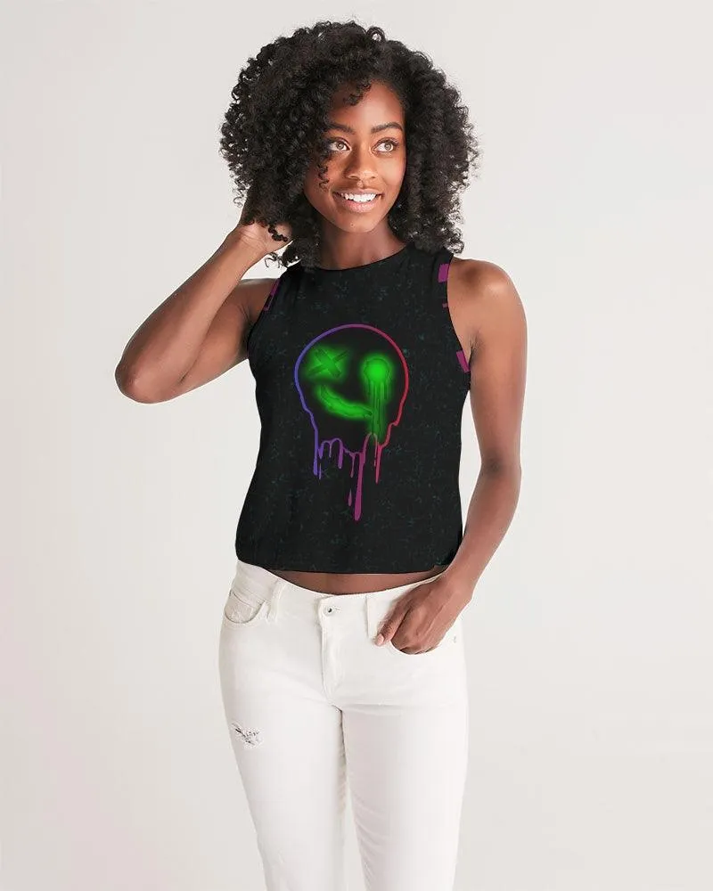 Ghost Glitch Women's Cropped Tank