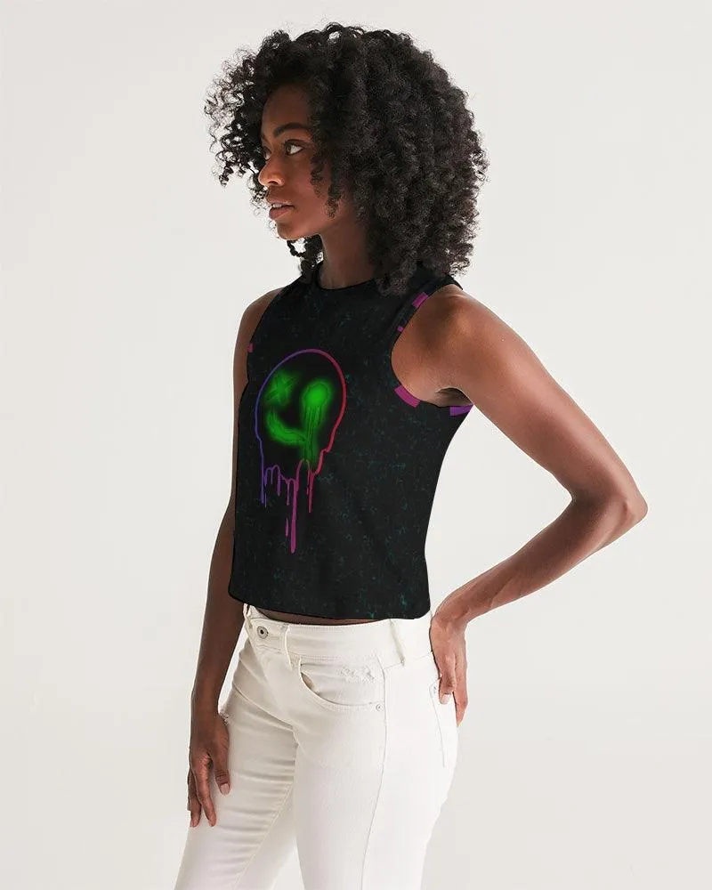 Ghost Glitch Women's Cropped Tank