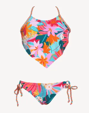 Girls Aloha Hankerchief Tankini Set