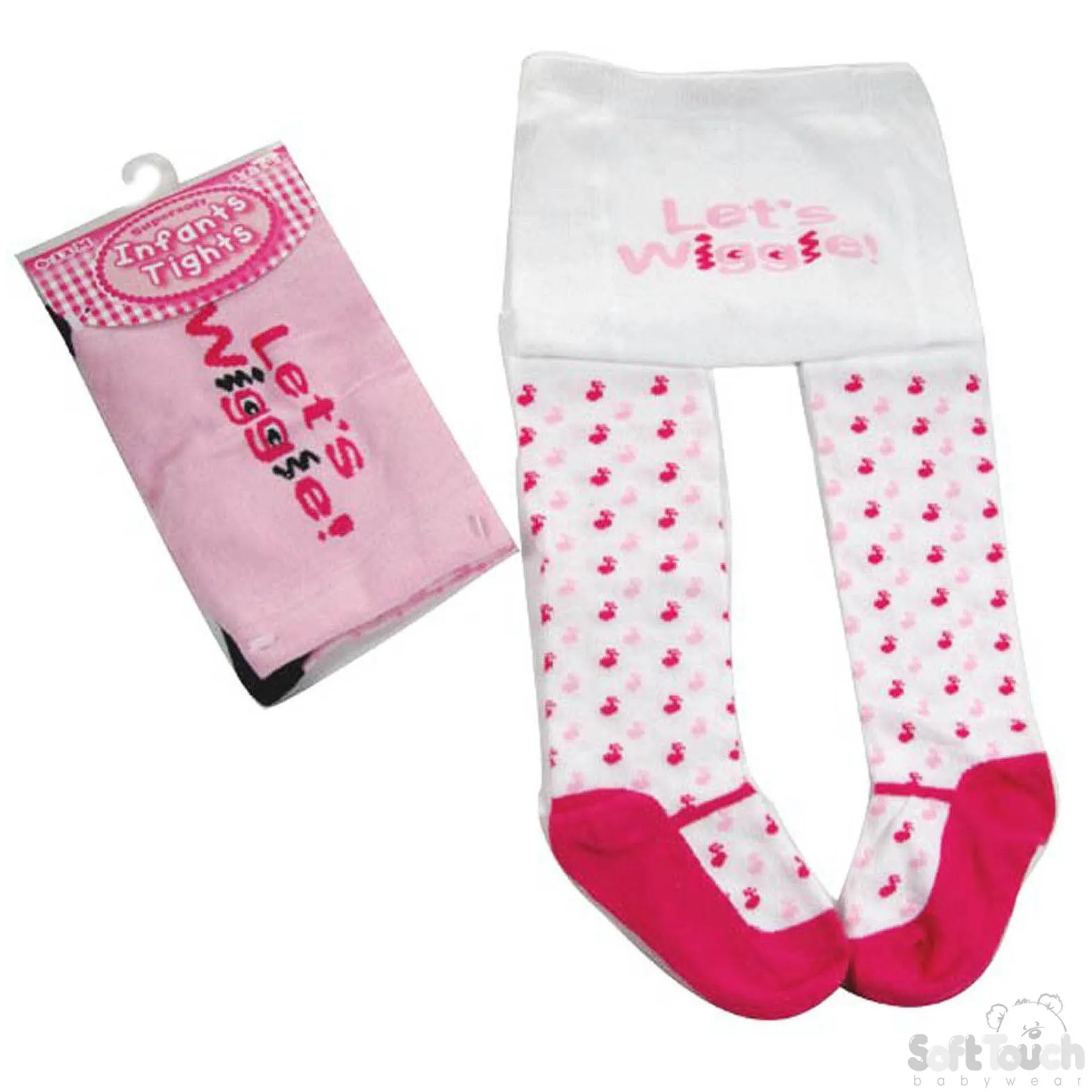 Girls Fun Bum Tights - "Let's Wiggle