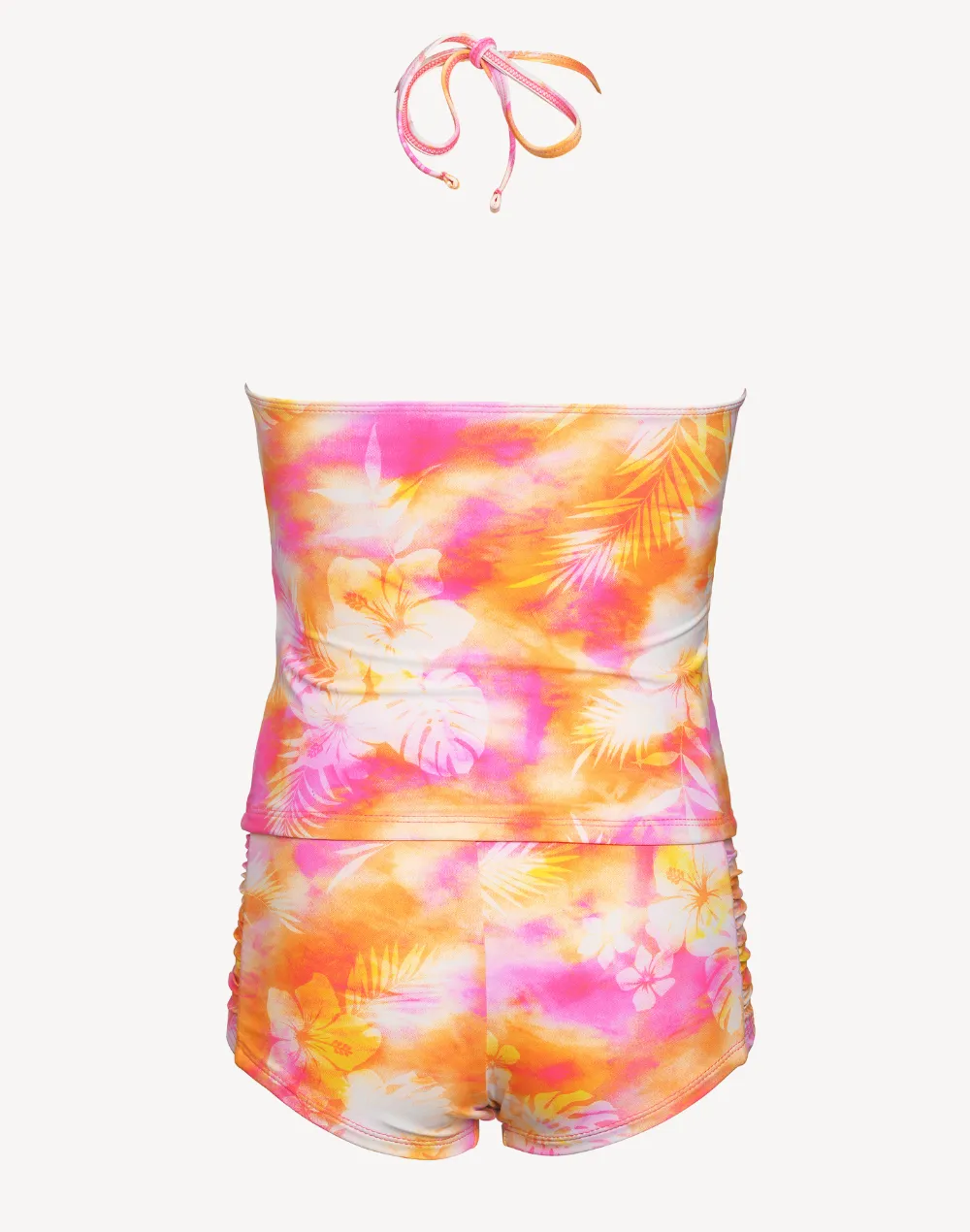 Girls High Neck Tankini Set