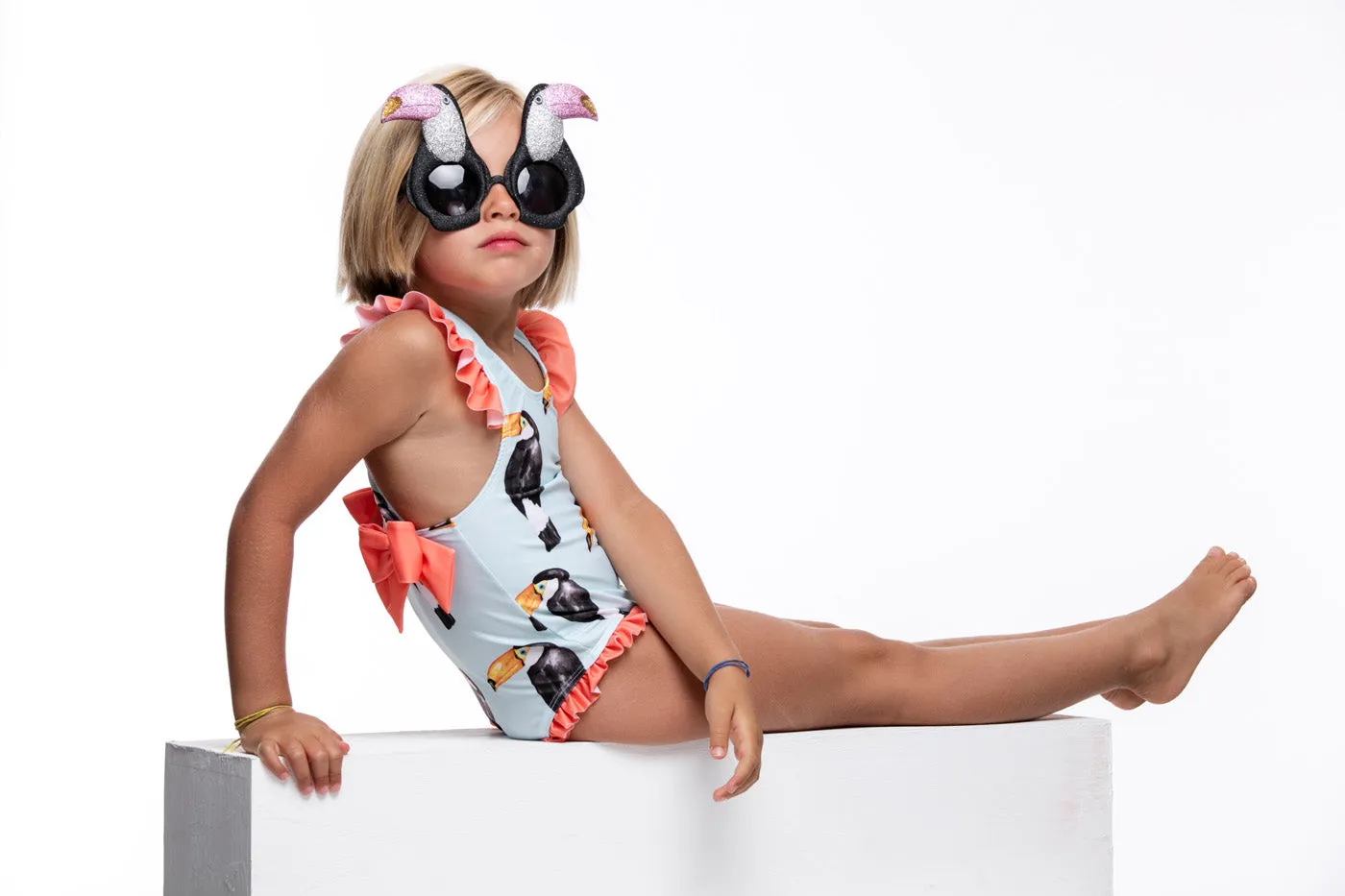 Girls Tucan Swimsuit