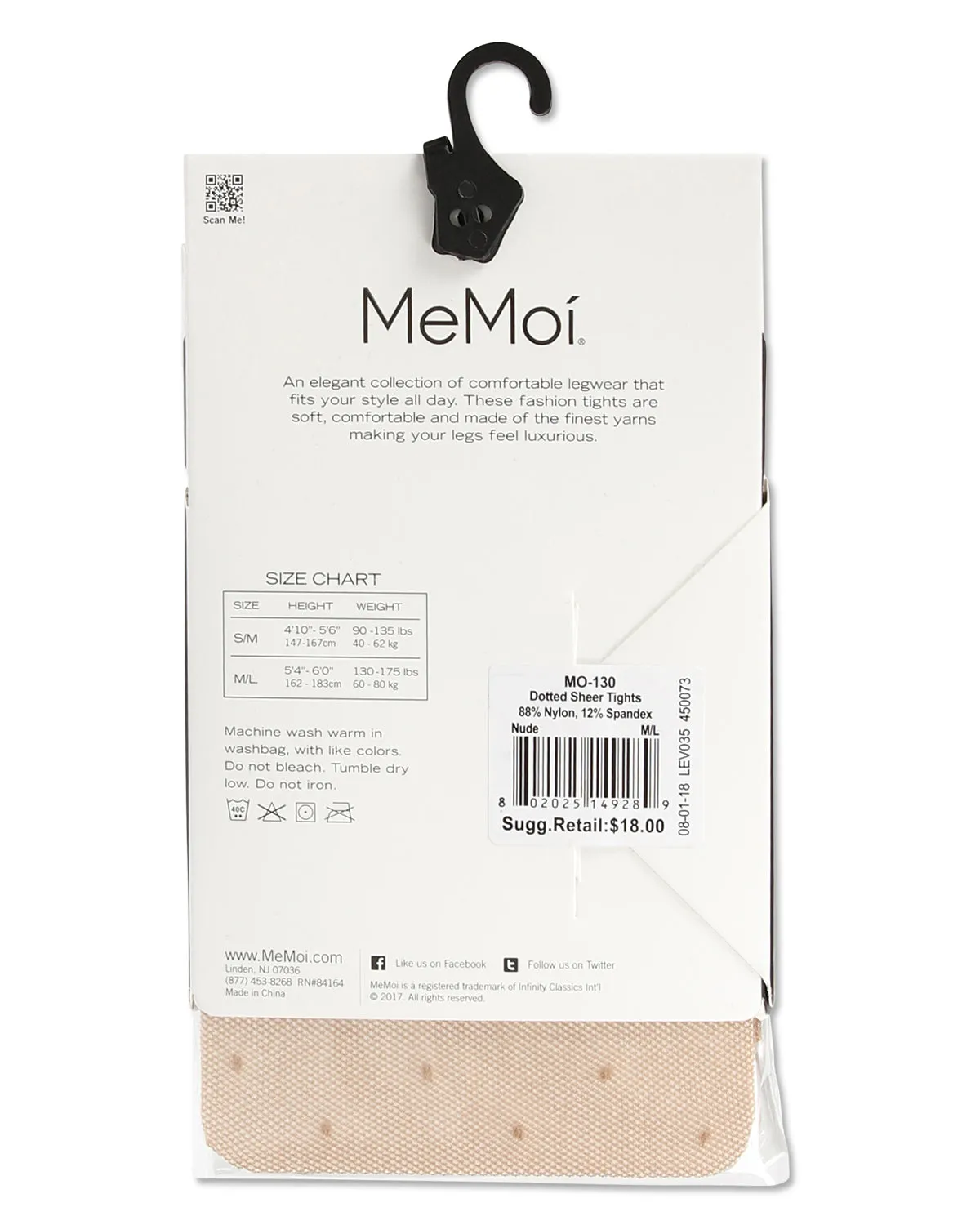 Glam Dotted Inlay Soft Sheer Tights