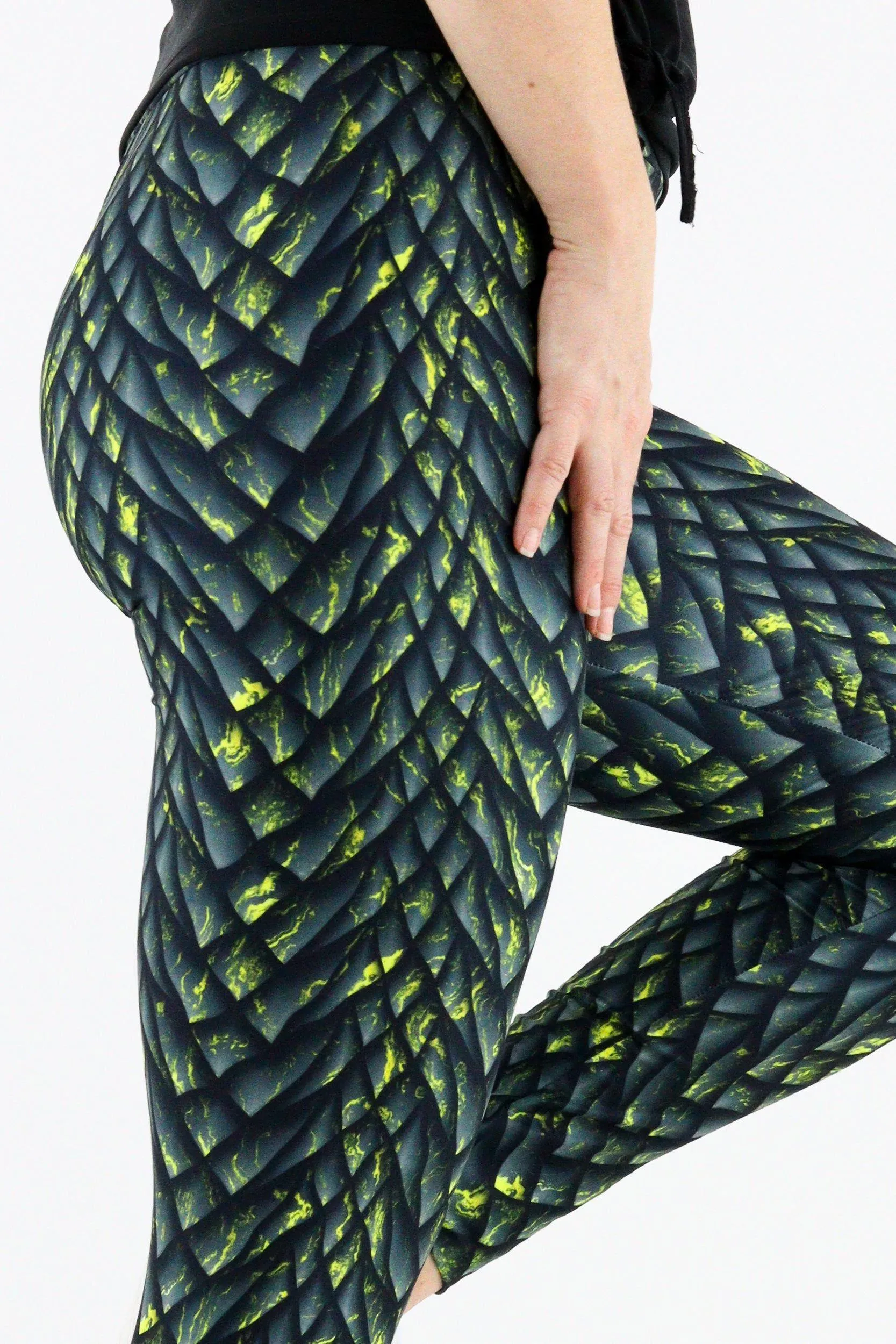 Gold Dragon - Casual Full Leggings