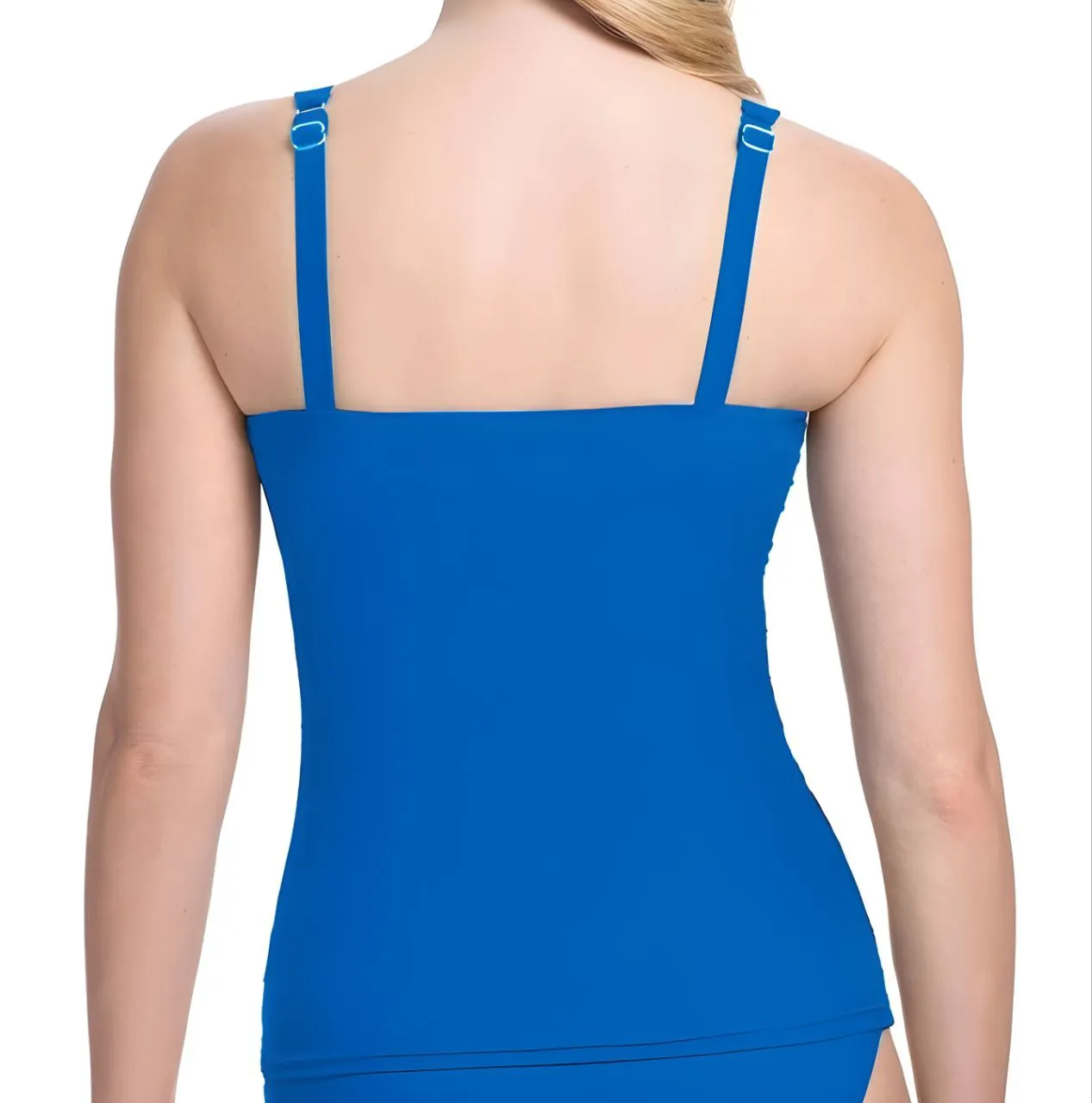 GOTTEX Women's Blue Your Profile Tankini Swim Padded Top #E837-1D18 32D NWT