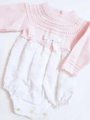Granlei Pink Knitted Romper