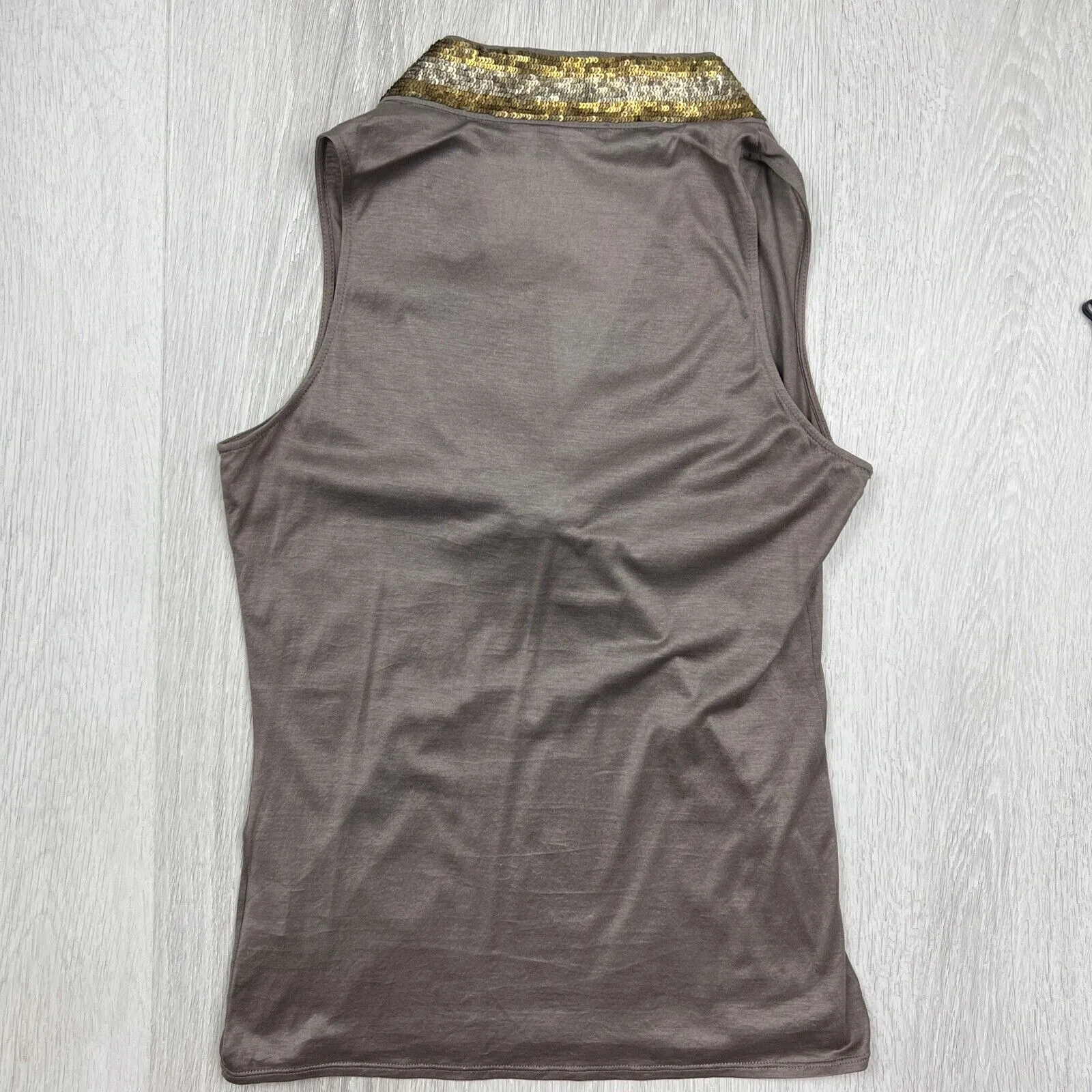 Gucci Womens Tank Top With Metal Sequins Size XS