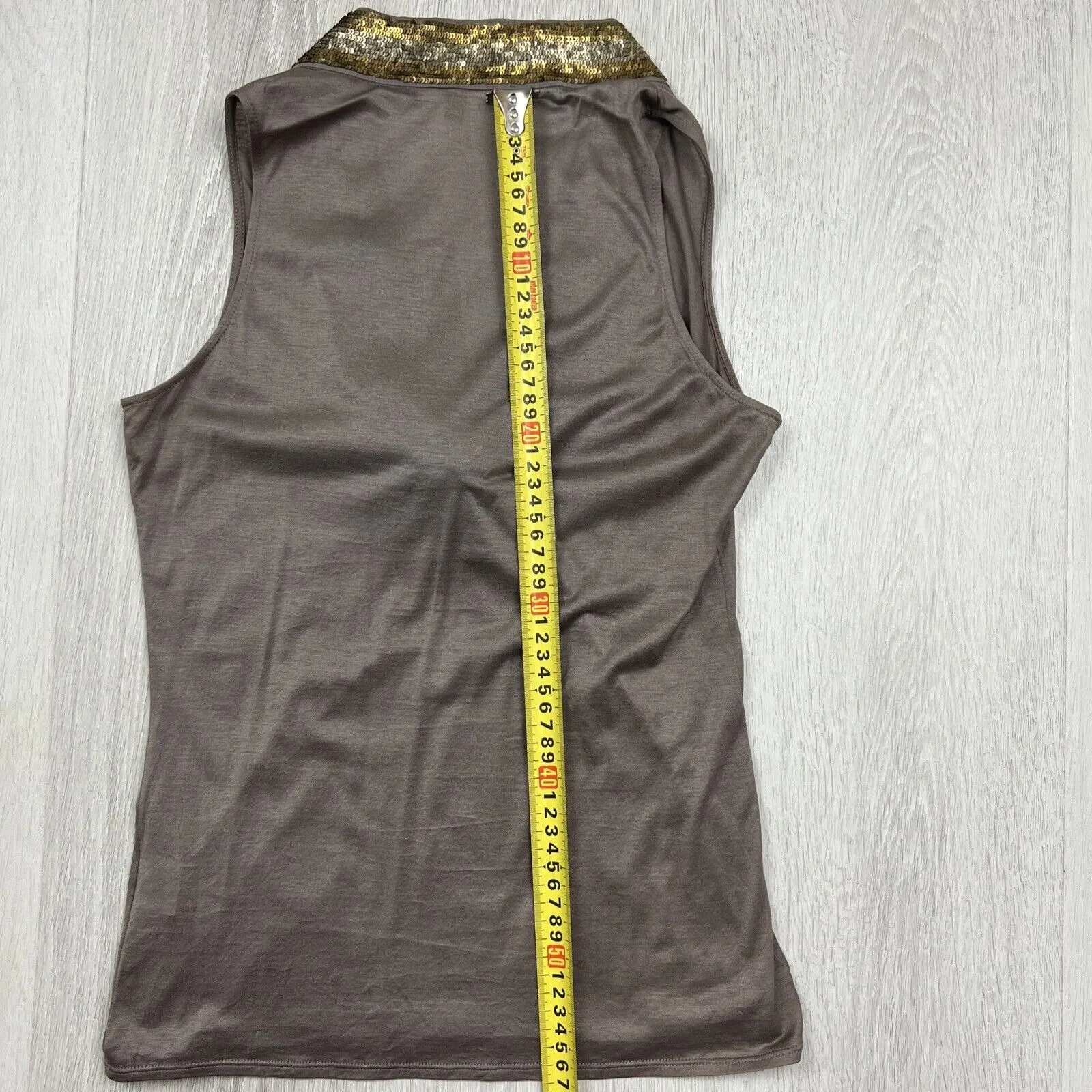 Gucci Womens Tank Top With Metal Sequins Size XS