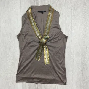 Gucci Womens Tank Top With Metal Sequins Size XS