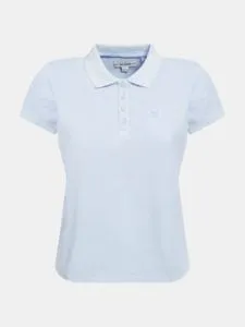 Guess Eco Pique Logo Golfer Tee Blue