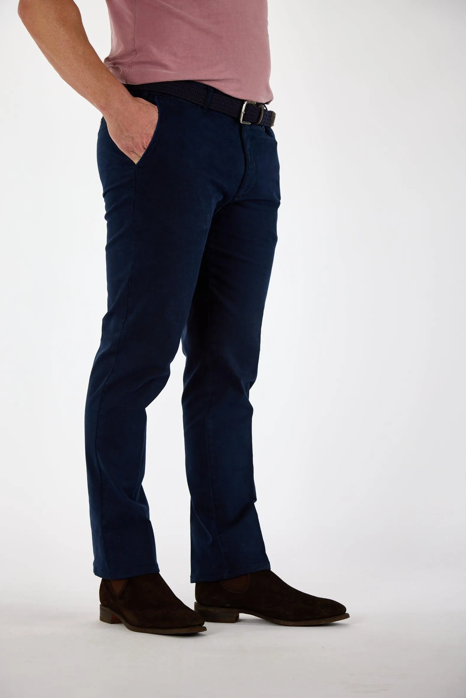 Gun Hill Mens Doeskin chinos - Brown, Olive or Navy