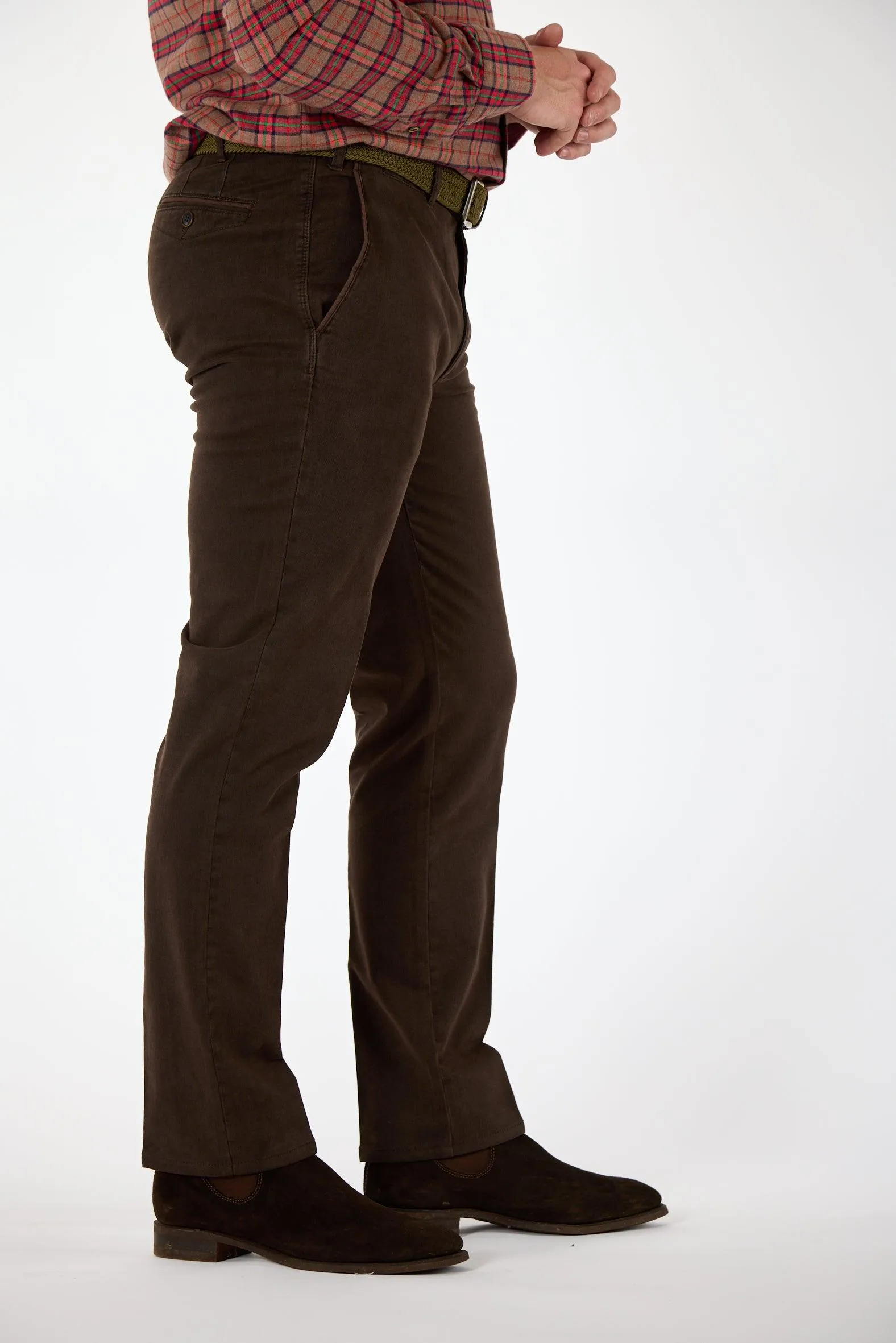 Gun Hill Mens Doeskin chinos - Brown, Olive or Navy