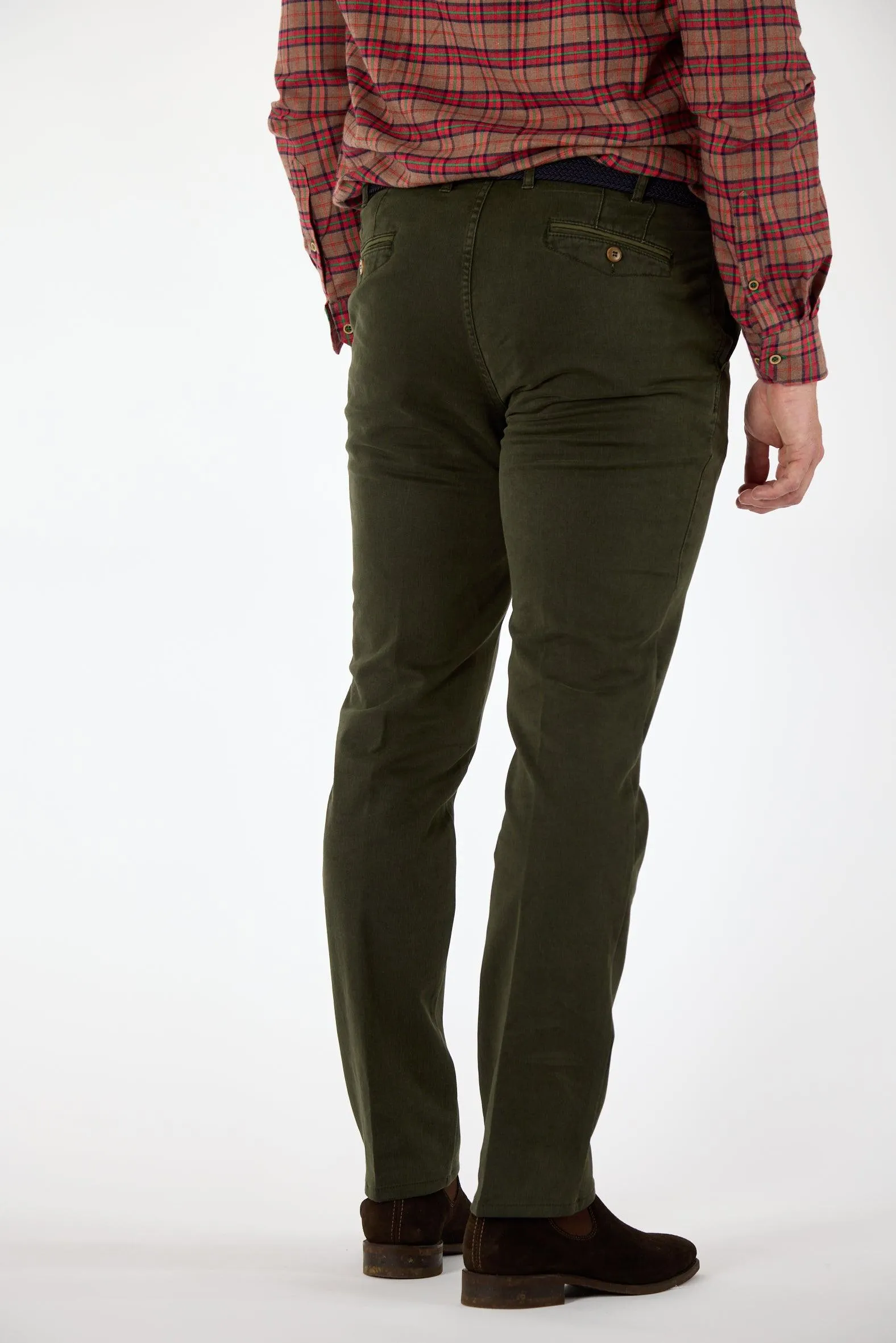 Gun Hill Mens Doeskin chinos - Brown, Olive or Navy