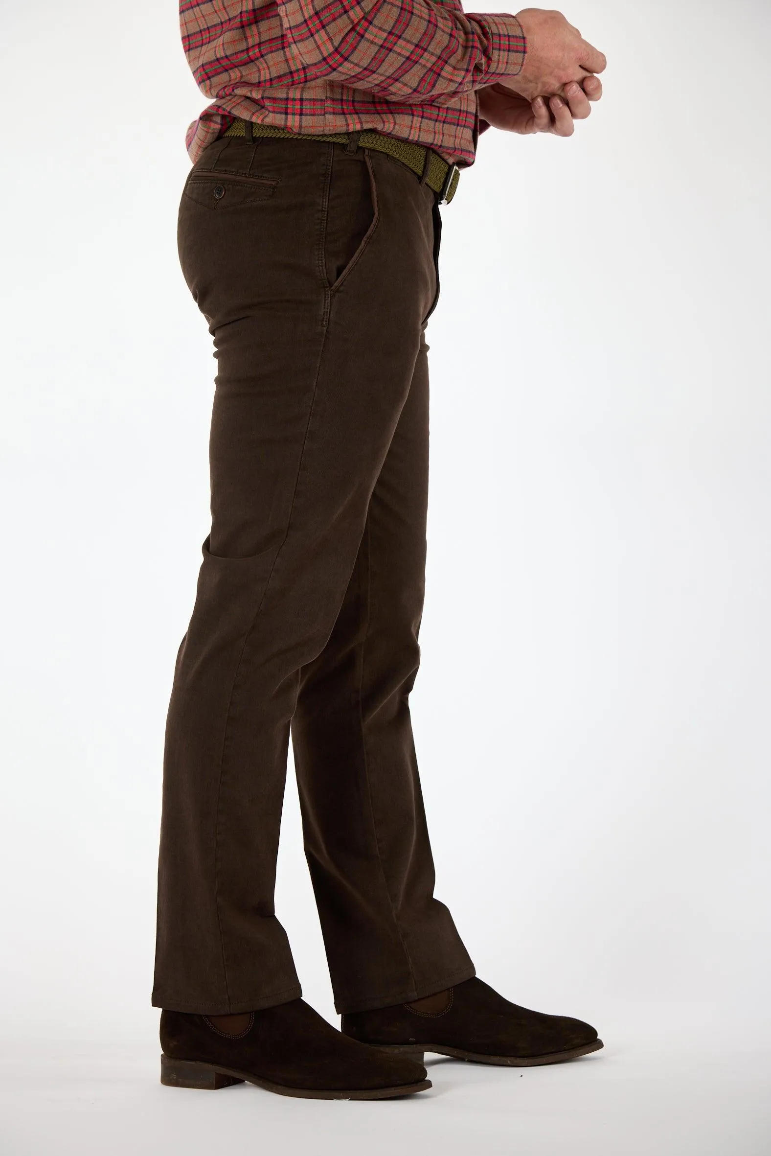 Gun Hill Mens Doeskin chinos - Brown, Olive or Navy