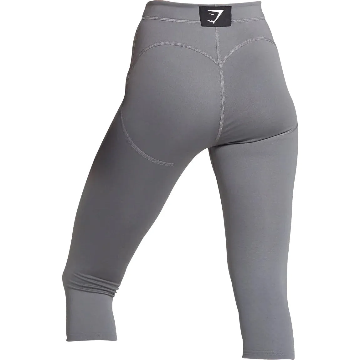 Gymshark Combat Womens Cropped Training Tights - Grey