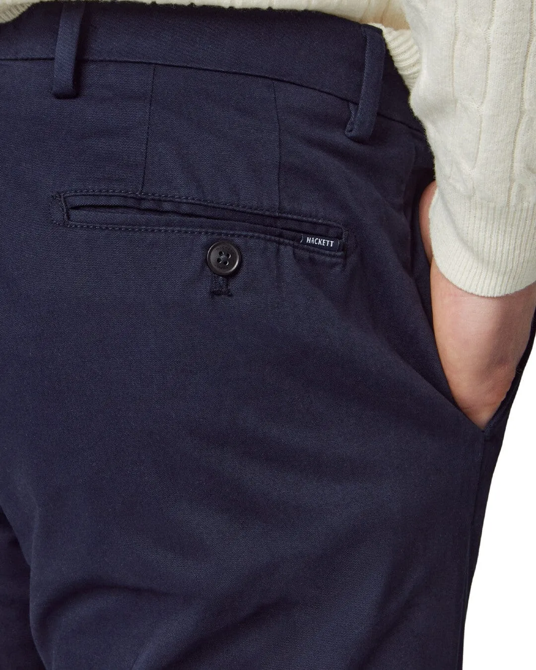 Hackett Navy Kensington Chino Trousers