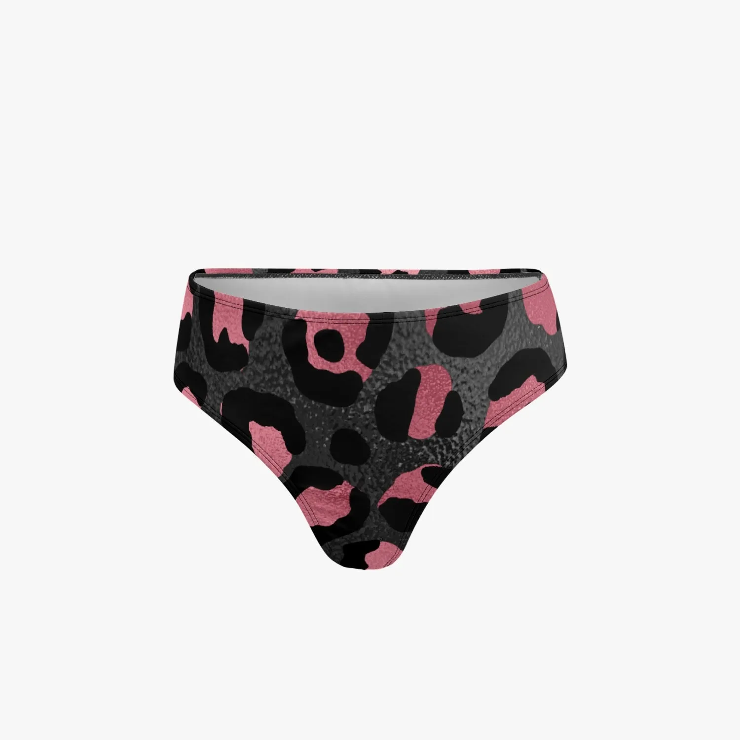 Halter Top Two-Piece Leopard print Tankini Swimsuit