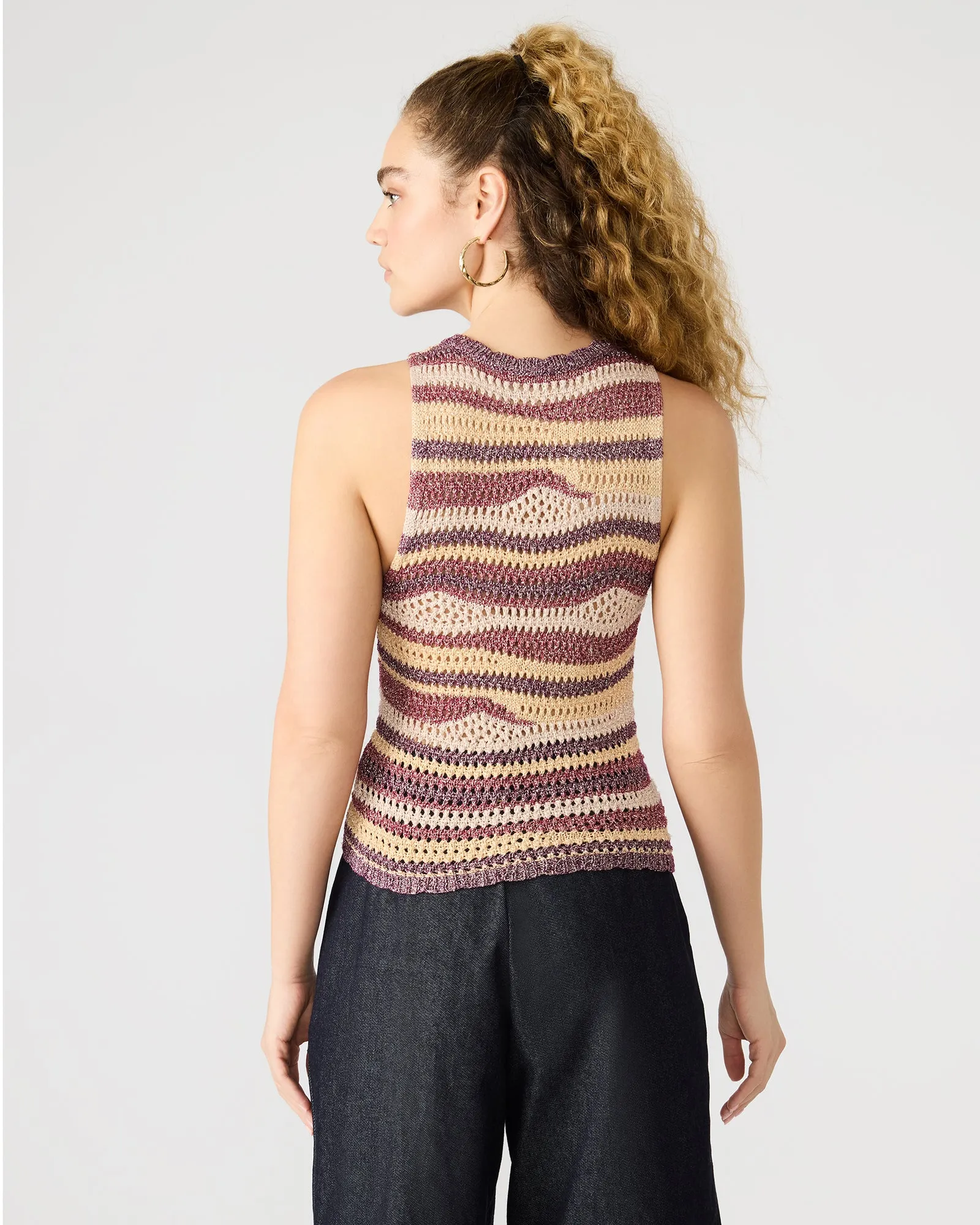 HANNAH TOP RED MULTI