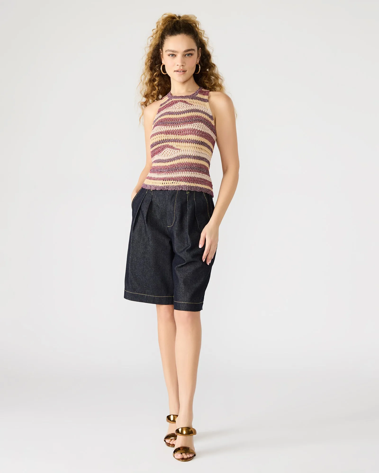 HANNAH TOP RED MULTI