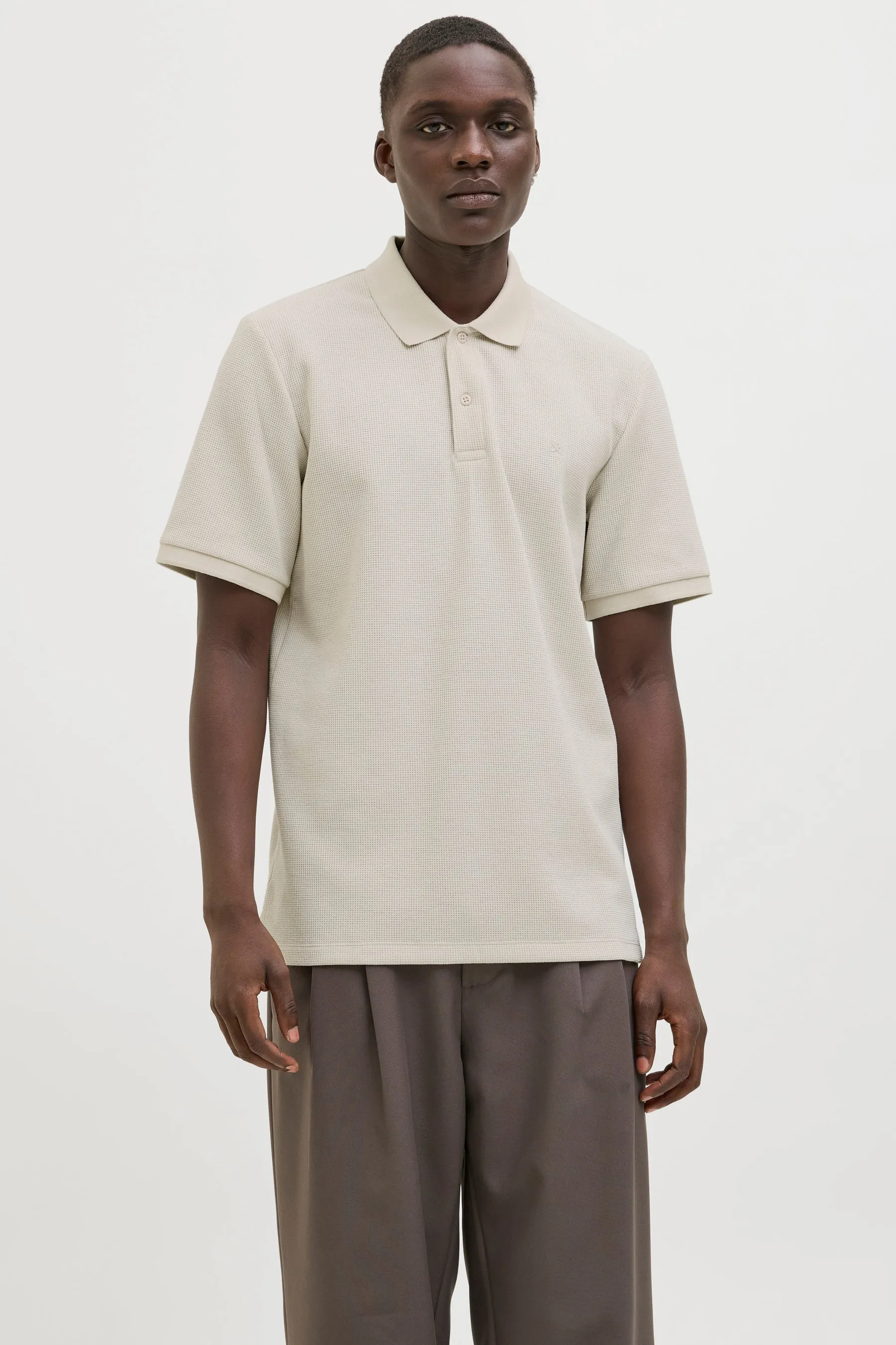 Heren tops polo korte mouw Beige - CORE BY JACK & JONES