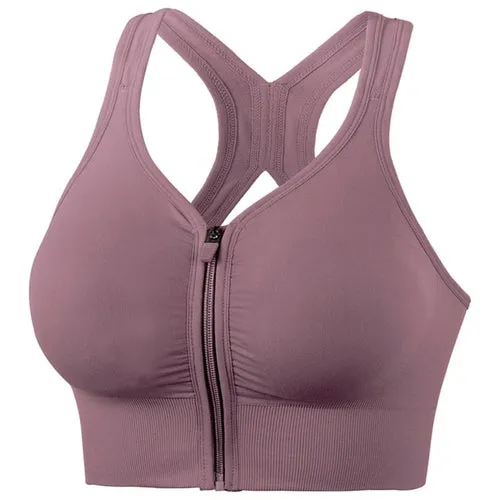 High Impact Sports Bra W/ Zipper