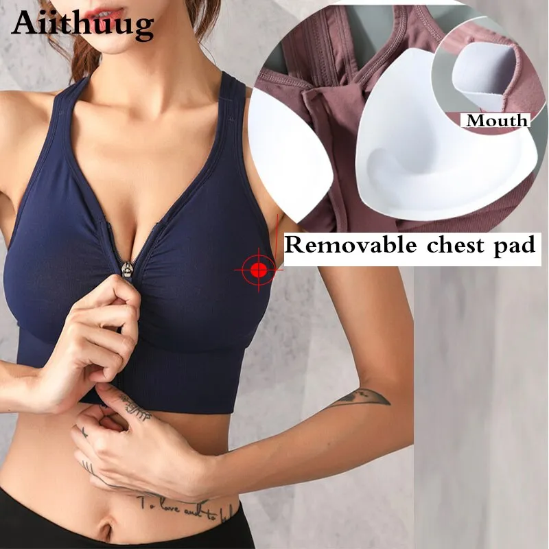 High Impact Sports Bra W/ Zipper