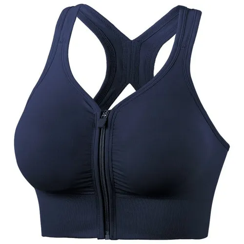 High Impact Sports Bra W/ Zipper