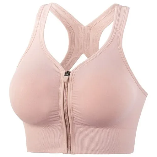 High Impact Sports Bra W/ Zipper