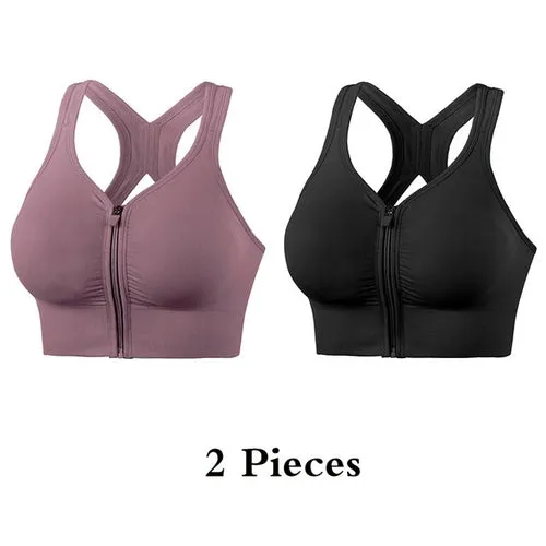 High Impact Sports Bra W/ Zipper