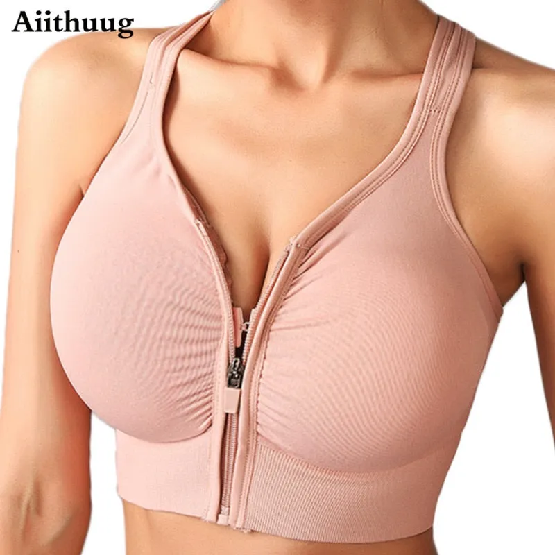 High Impact Sports Bra W/ Zipper