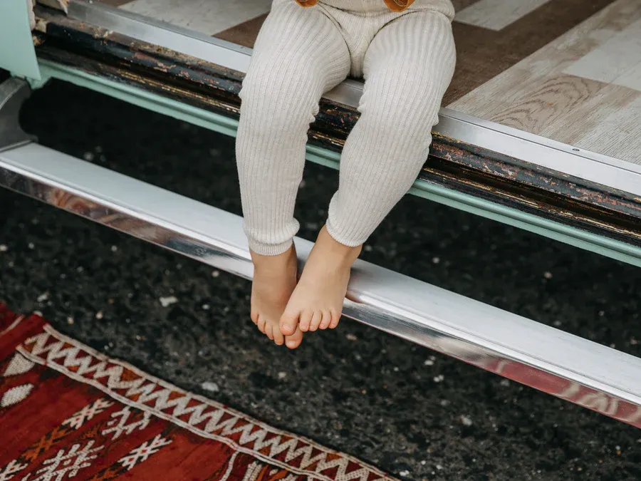 Hippy Footless Cotton Tights - Cream Blend