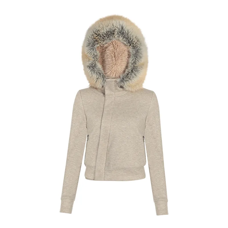 Hooded Plush Skirt Set