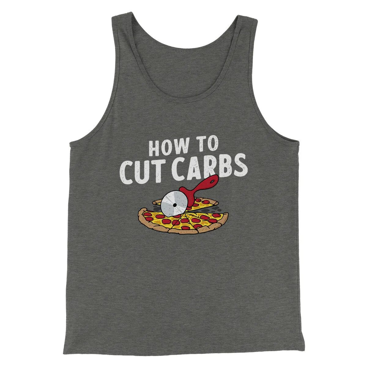 How To Cut Carbs (Pizza) Men/Unisex Tank Top