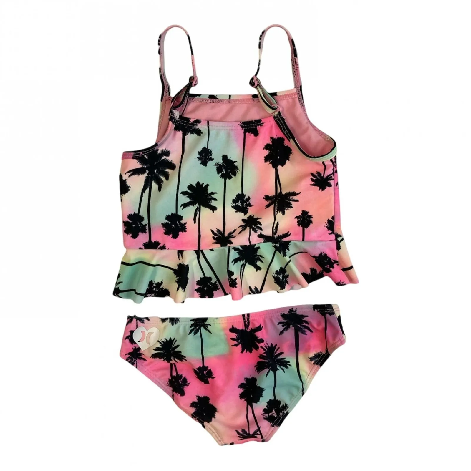 Hurley Girls UPF 50  Palm Tree Tankini Swimsuit Set 167789b3bdadd8