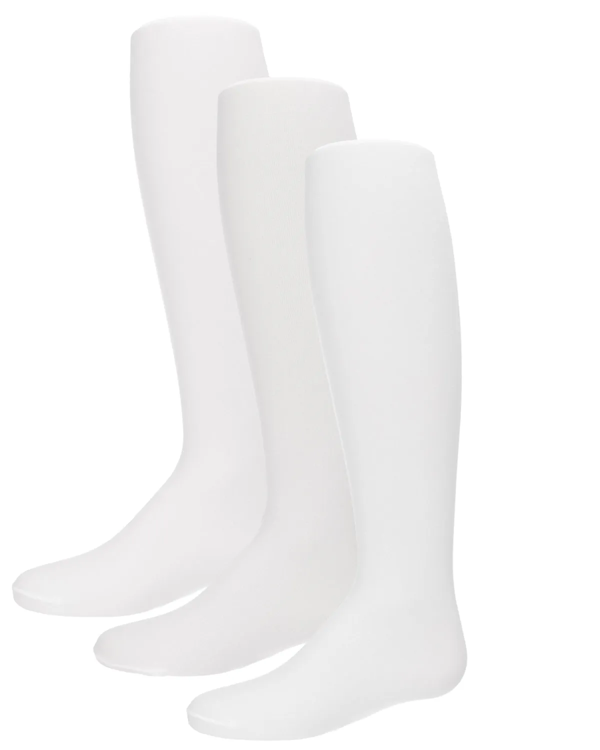 Infant Girl's Solid Nylon Opaque Basic Non-Binding Tights 3 Pack