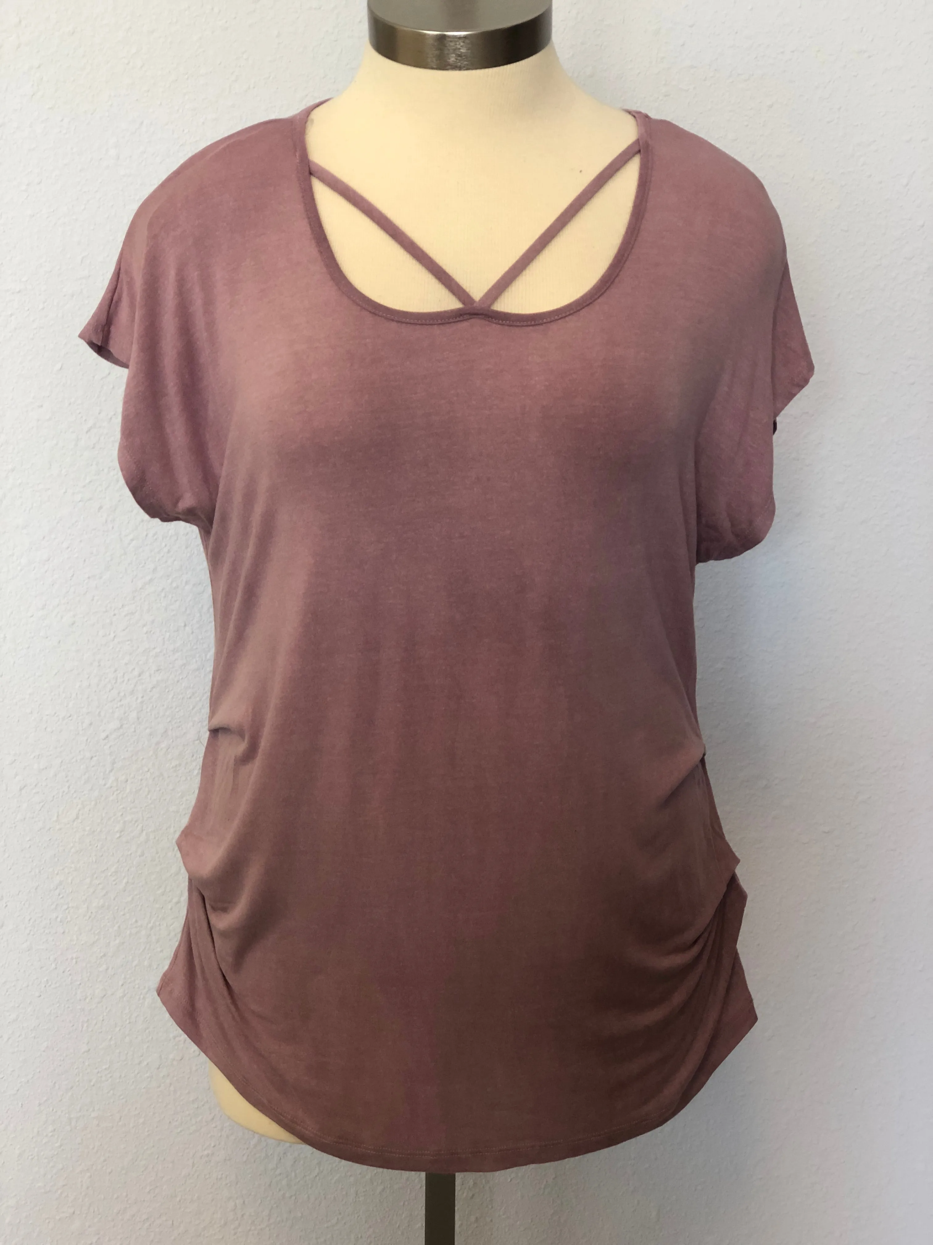 JERSEY TOP W/HEMMED SIDES
