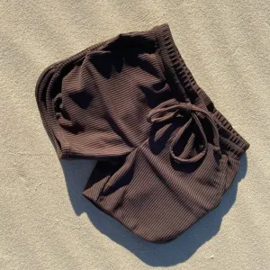 Jett Swim Trunks - Eco Rib Chocolate