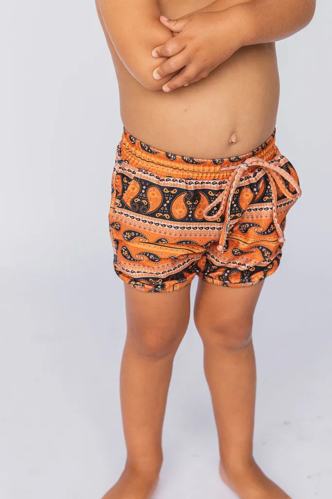 Jett Swim Trunks - Pretty Paisley Midnight