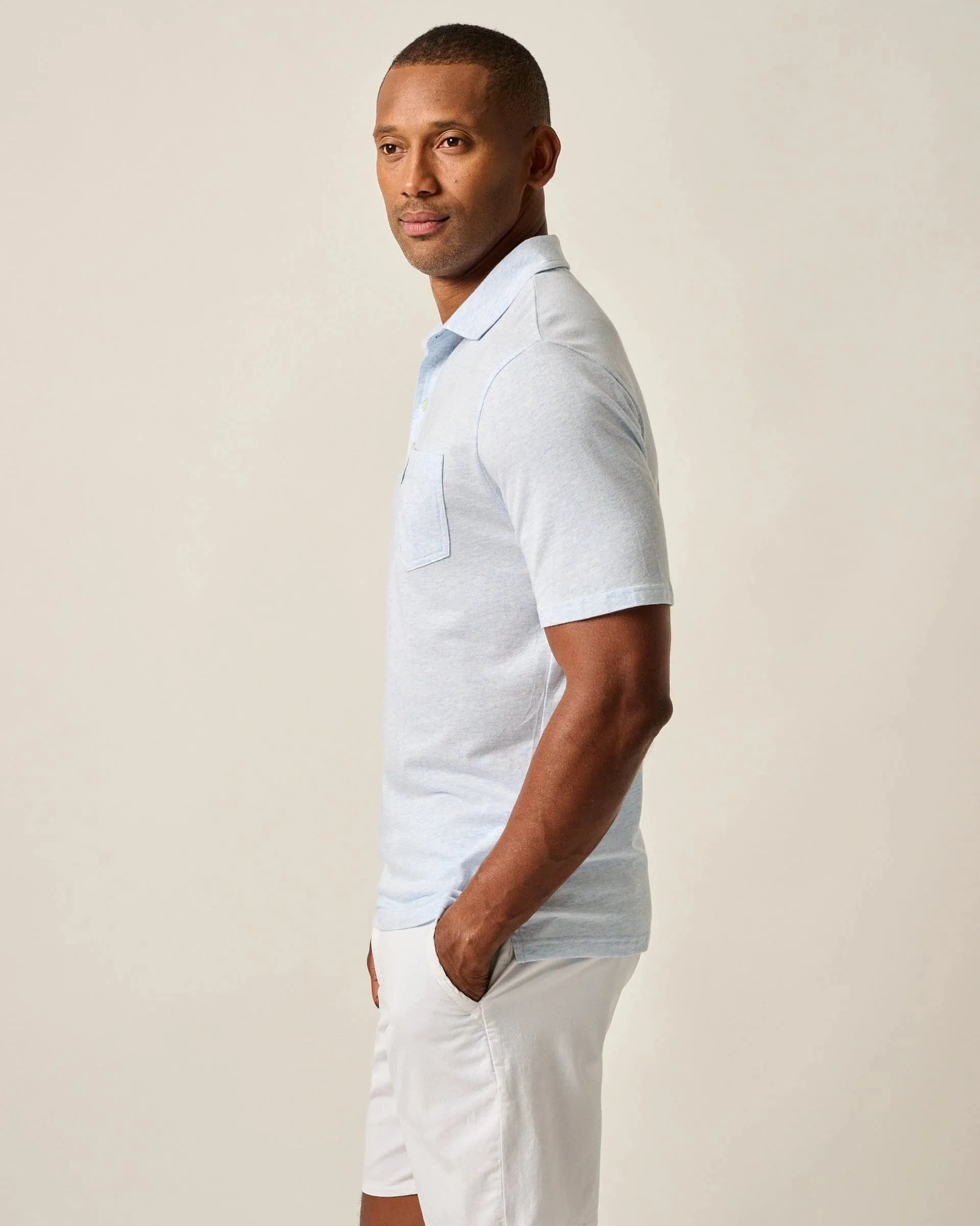 Johnnie O. Original 4 Button Polo Heathered