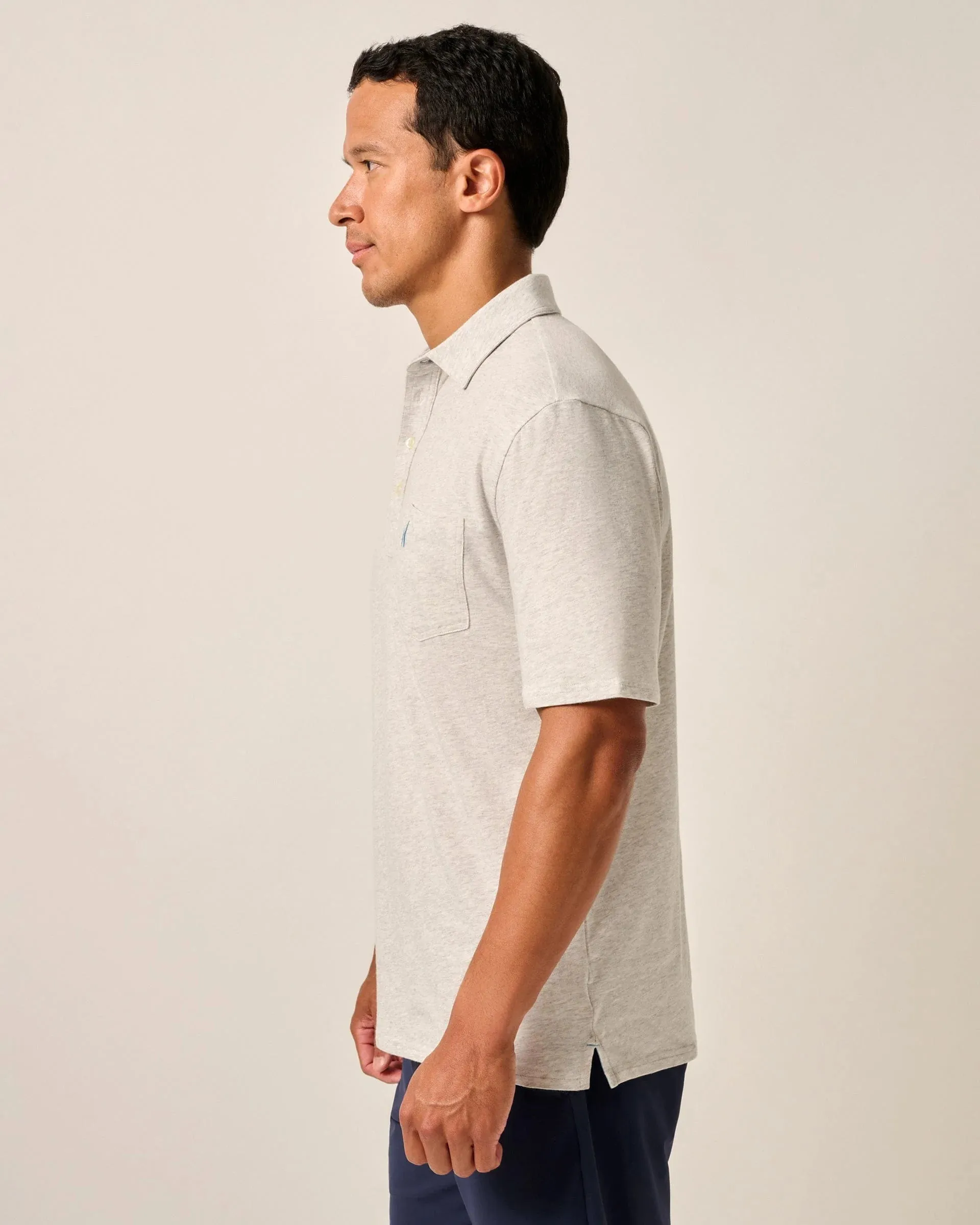 Johnnie O. Original 4 Button Polo Heathered