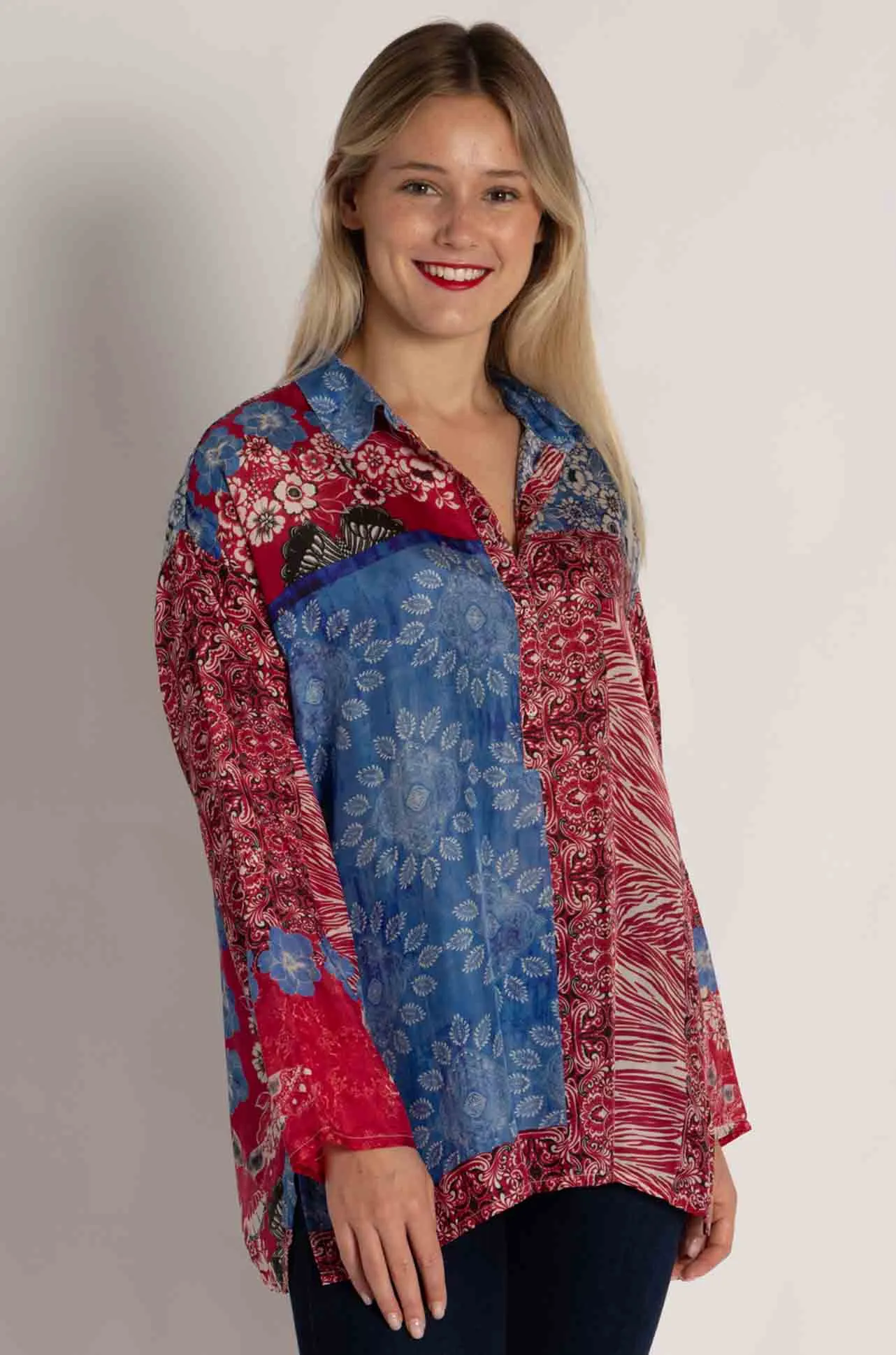 Johnny Was - Arend Tunic in Mayborn Scarf Print