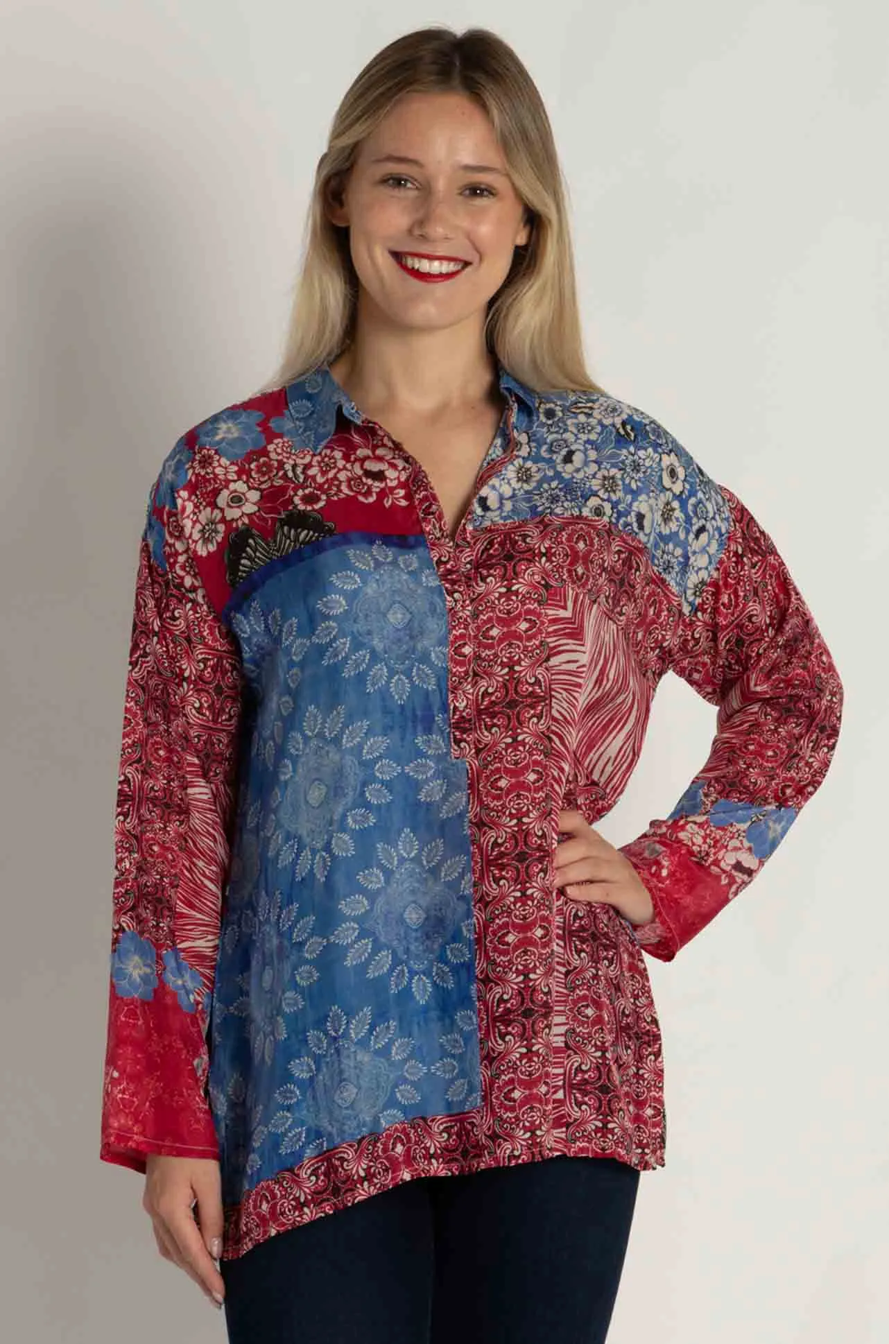 Johnny Was - Arend Tunic in Mayborn Scarf Print